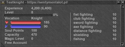 Signature for player Testknight